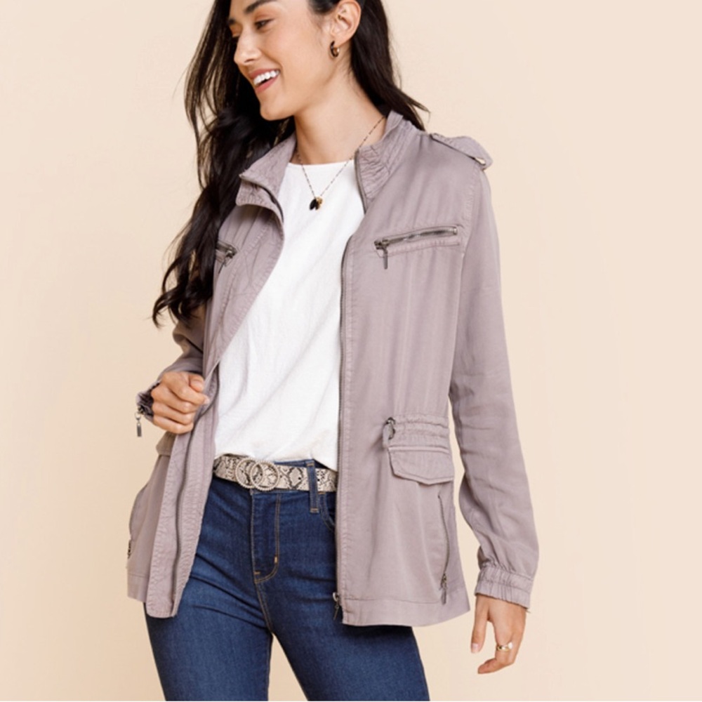 NWT Trixxi x Francesca’s Kadie Utility Anorak Jacket SIze XS - Picture 2 of 10